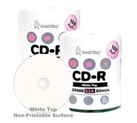 Smartbuy 700 MB/80 min 52 x CD-R CDR blanco parte superior en blanco datos vídeo medios grabables Disco con envuelto mágico 200-Disc
