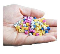 SmartDealsPro 100 Assorted 5MM D6 Mini Dice Game Dot Square Dice Set by Smartdealspro