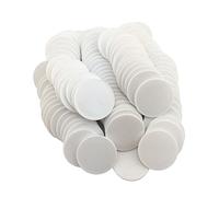 Smartdealspro Fichas de póquer de plástico opaco con caja de almacenamiento (blanco, 40 mm)