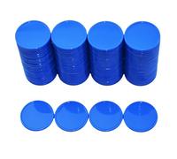 Smartdealspro Juego de 100 fichas de aprendizaje de plástico opaco de 25 mm con caja de almacenamiento (azul purssiano)