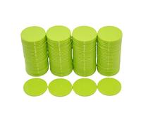 SmartDealsPro Juego de 100 fichas de aprendizaje de plástico opaco de 25 mm con caja de almacenamiento (verde claro)