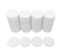 Smartdealspro - Juego de 100 fichas de póquer de plástico opaco de 2,54 cm con caja de almacenamiento, Blanco