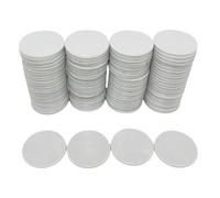 Smartdealspro - Juego de 100 fichas de póquer de plástico opaco de 2,54 cm con caja de almacenamiento, gris