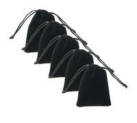 SmartDealsPro - Juego de 5 bolsas de terciopelo resistentes de 8,9 x 13,7 cm con cord n para empaquetar dados, joyas y regalos