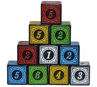 SmartDealsPro Paquete de 10 dados D6 de seis lados de 16 mm para DND MTG PRG Wow juego de mesa enseñanza de matemáticas (color mezclado)