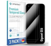 smartect Cristal Templado 3 Piezas para Gigaset GX6 | Protector Pantalla HD Antiarañazos, Vidrio Templado 0.3 mm Ultra Transparente, Dureza 9H, Resistente a Impactos, Sin Burbujas