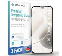 smartect Cristal Templado 3 Piezas para Honor 400 Lite 5G | Protector Pantalla HD Antiarañazos, Vidrio Templado 0.3 mm Ultra Transparente, Dureza 9H, Resistente a Impactos, Sin Burbujas