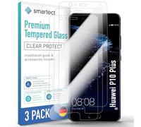 smartect Cristal Templado 3 Piezas para Huawei P10 Plus | Protector Pantalla HD Antiarañazos, Vidrio Templado 0.3 mm Ultra Transparente, Dureza 9H, Resistente a Impactos, Sin Burbujas