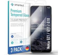 smartect Cristal Templado 3 Piezas para Nokia G21 / G11 / G10 | Protector Pantalla HD Antiarañazos, Vidrio Templado 0.3 mm Ultra Transparente, Dureza 9H, Resistente a Impactos, Sin Burbujas