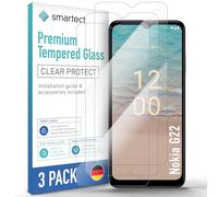 smartect Cristal Templado 3 Piezas para Nokia G22 | Protector Pantalla HD Antiarañazos, Vidrio Templado 0.3 mm Ultra Transparente, Dureza 9H, Resistente a Impactos, Sin Burbujas