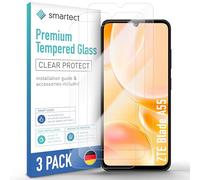 smartect Cristal Templado 3 Piezas para ZTE Blade A55 | Protector Pantalla HD Antiarañazos, Vidrio Templado 0.3 mm Ultra Transparente, Dureza 9H, Resistente a Impactos, Sin Burbujas