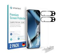 smartect TPU Protector Pantalla 2 + 2 Piezas para Google Pixel 10 Pro | Película Protectora + Cámara, Antiarañazos, Ultra Transparente, Sin Burbujas, Compatible Huella Digital, Compatible Funda