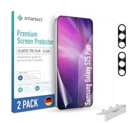 smartect TPU Protector Pantalla 2 + 2 Piezas para Samsung Galaxy S25 Plus | Película Protectora + Cámara, Antiarañazos, Ultra Transparente, Sin Burbujas, Compatible Huella Digital, Compatible Funda