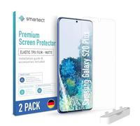 smartect TPU Protector Pantalla 2 Piezas Mate para Samsung Galaxy S20 Plus | Película Protectora HD Antiarañazos, Antirreflejante, Sin Burbujas, Compatible Huella Digital, Compatible Funda