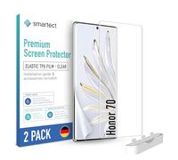 smartect TPU Protector Pantalla 2 Piezas para Honor 70 | Película Protectora HD Antiarañazos, Ultra Transparente, Sin Burbujas, Compatible Huella Digital, Compatible Funda
