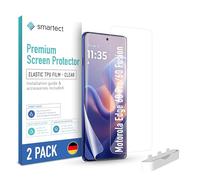smartect TPU Protector Pantalla 2 Piezas para Motorola Edge 60 Pro | 60 Fusion Película Protectora HD Antiarañazos, Ultra Transparente, Sin Burbujas, Compatible Huella Digital, Compatible Funda