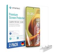 smartect TPU Protector Pantalla 2 Piezas para Motorola Moto G85 5G | Película Protectora HD Antiarañazos, Ultra Transparente, Sin Burbujas, Compatible Huella Digital, Compatible Funda