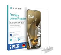 smartect TPU Protector Pantalla 2 Piezas para Motorola Signature | Película Protectora HD Antiarañazos, Ultra Transparente, Sin Burbujas, Compatible Huella Digital, Compatible Funda