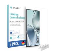 smartect TPU Protector Pantalla 2 Piezas para Realme 14 Pro | Película Protectora HD Antiarañazos, Ultra Transparente, Sin Burbujas, Compatible Huella Digital, Compatible Funda