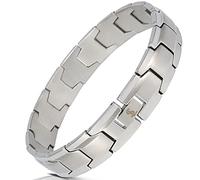 Smarter LifeStyle Elegantes pulseras de acero de grado quirúrgico para hombre, ajustables, 4 colores para elegir, joyería para hombre, pulseras de metal para hombre, 9.5 inch, Metal