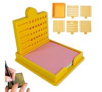 Smarter Sticky Note Kit, Sticky Note Holder + 5 Versatile Templates, for To-Do Lists, Home, Office, Master Daily Planning (Yellow)