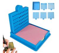 Smarter Sticky Note Kit, Sticky Note Holder + 5 Versatile Templates, for To-Do Lists, Home, Office, Master Daily Planning (Blue)
