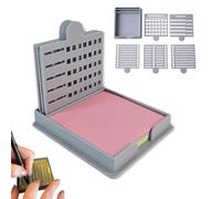 Smarter Sticky Note Kit, Sticky Note Holder + 5 Versatile Templates, for To-Do Lists, Home, Office, Master Daily Planning (Gray)
