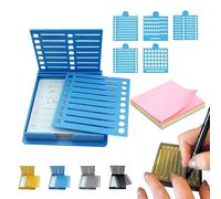 Smarter Sticky Note Kit, Sticky Note Stencil, Stickys Notes Holder with Five Templates And 100 Sheets 3x3 Inch Notes, Perfect for to-Do Lists Home Office (1Pc Blue)