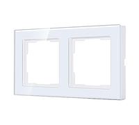SMARTERCURRY Marco de cristal con 2 compartimentos (151 x 80 mm), color blanco