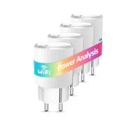 SMARTERCURRY Tomada Inteligente WiFi (Tipo F), Enchufe Inteligente de Mini 13A con Medidor de Corriente, Compatible con Alexa y Google Home, Control por voz y Aplicación, 4 Piezas