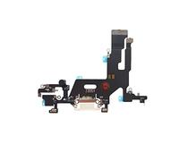 Smartex® Conector de Carga de Repuesto Compatible con iPhone 11 Blanco - Dock de repeusto con Cable Flex