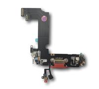 Smartex® Conector de Carga de Repuesto Compatible con iPhone 12 Mini - Dock de repeusto con Cable Flex Rojo