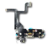 Smartex® Conector de Carga de Repuesto Compatible con iPhone 13 Pro - Dock de repeusto con Cable Flex Blanco