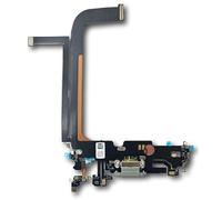 Smartex® Conector de Carga de Repuesto Compatible con iPhone 13 Pro MAX - Dock de repeusto con Cable Flex Blanco