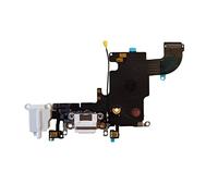 Smartex Conector de Carga de Repuesto Compatible con iPhone 6S Blanco - Dock de repeusto con Cable Flex, Altavoz, Antena, Micrófono y Conexión Botón de Inicio.