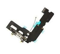 Smartex Conector de Carga de Repuesto Compatible con iPhone 7 Blanco - Dock de repeusto con Cable Flex, Altavoz, Antena, Micrófono y Conexión Botón de Inicio.