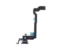 Smartex® Conector de Carga de Repuesto Compatible con iPhone X / 10 Negro - Dock de repeusto con Cable Flex
