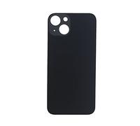 Smartex® Repuesto Tapa Trasera en Vidrio, cuberta baterià Compatible con iPhone 13| Big Hole SIN Logo (Negro)