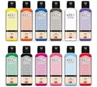 SMARTFARBEN ARTDECO Pintura Acrilica, 12 x 140 ml Pintura Textil, Pintura para Tela, No Tóxicas Pinturas Acrilicas Manualidades, Pinturas Acrilicas para Lienzos, Acrilicos para Pintar de Secado Rápido