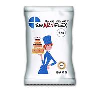 Smartflex Fondant Azul Velvet 1kg - Pasta de Azúcar con Delicioso Sabor a Vainilla, No se Rompe, Agrieta ni Se Pegue, Apta para Vegetarianos y Veganos - 1kg