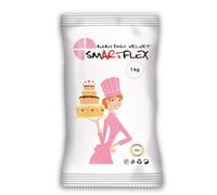 Smartflex Fondant Rosa Bebé Velvet 1kg - Pasta de Azúcar con Delicioso Sabor a Vainilla, No se Rompe, Agrieta ni Se Pegue, Apta para Vegetarianos y Veganos - 1kg