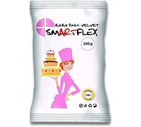 Smartflex Fondant Rosa Bebé Velvet 250g - Pasta de Azúcar con Delicioso Sabor a Vainilla, No se Rompe, Agrieta ni Se Pegue, Apta para Vegetarianos y Veganos - 250g