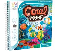 SmartGames Coral Reef - Juego de Mesa 4 a 99 años - Rompecabezas Niños 4 Años, Magnetico, Juegos Educativos, 1 Jugador, 48 Retos