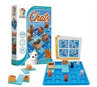 SmartGames | Gatos giran en Ronda | Rompecabezas lógica de 7 años + | Juego de Reflexión | Puzzle Gato | Juego Educativo Infantil | Desarrollo Cognitivo | 60 Desafíos Progresivos | Juguete Estratégico