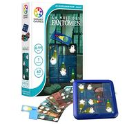 SmartGames - La Noche de los Fantasmas - Juego de Reflexión - Ilumina Todos los Fantasmas - 60 Desafíos de Diferentes Niveles - 1 Jugador - A Partir de 6 Años, Azul, Negro, Blanco