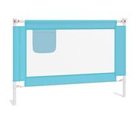 SMARTGROUPSTORE BD - BD Barandilla de Seguridad Cama de niño Azul Tela 100x25 cm