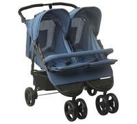 SMARTGROUPSTORE BD - BD Carrito para Gemelos de Acero Azul Marino