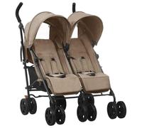 SMARTGROUPSTORE BD - BD Carrito para Gemelos de Acero Gris Taupe
