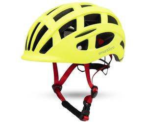 Smartgyro Smart Helmet Urban Casco con Luz para Patinetes e-Bike Multi Talla Ajustable M/L Amarillo