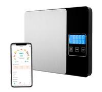 Smartia - Báscula de cocina inteligente, Modelo 2026 con APP incluida, Báscula digital hasta 15 kilos, Registro de dietas y calorías con la APP, acero inoxidable, Peso de cocina de precisión de 1g